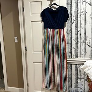 LISTICLE COLORFUL MAXI DRESS-SIZE MEDIUM